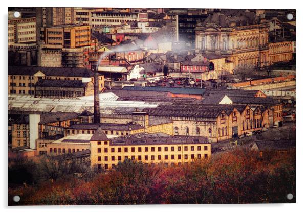 Huddersfield Textile Mills Acrylic by Alison Chambers