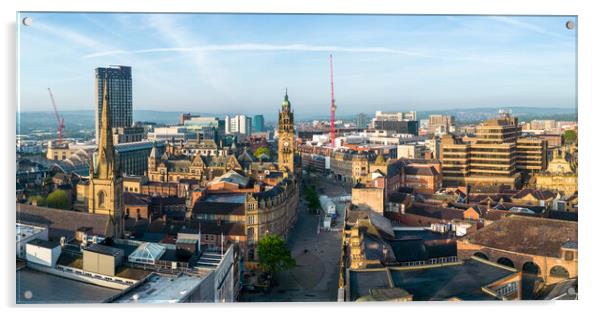 A Sheffield City View Acrylic by Apollo Aerial Photography