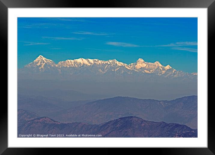 NandaDevi mountain Framed Mounted Print by Bhagwat Tavri