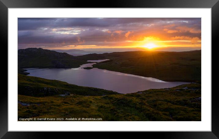 Loch Diabaigas Airde Framed Mounted Print by Darrell Evans