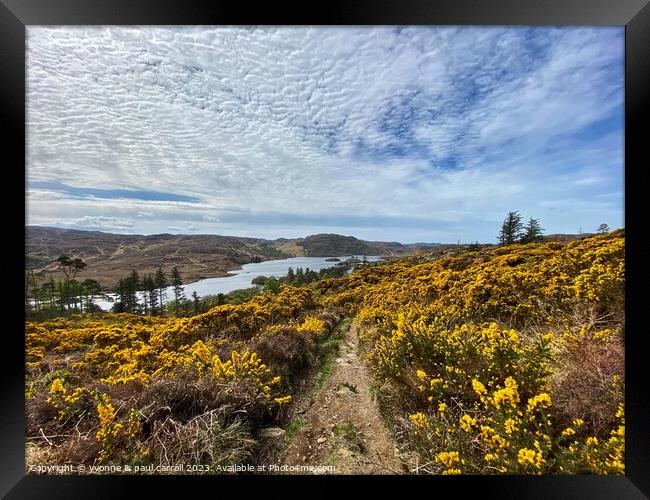 Loch Druim Suardalain Framed Print by yvonne & paul carroll