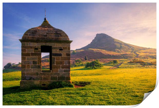 Roseberry Topping Stone Folly Print by Tim Hill