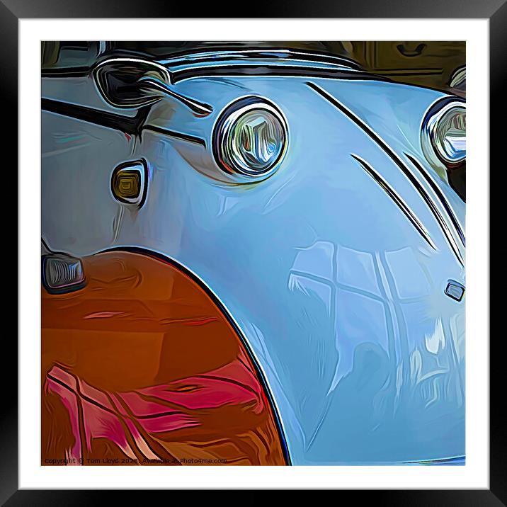 Bubble Car Framed Mounted Print by Tom Lloyd