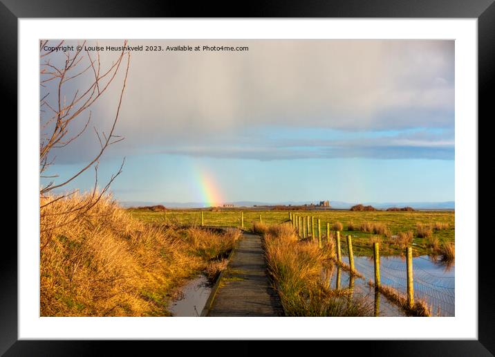 South Walney Nature Reserve, Cumbria Framed Mounted Print by Louise Heusinkveld