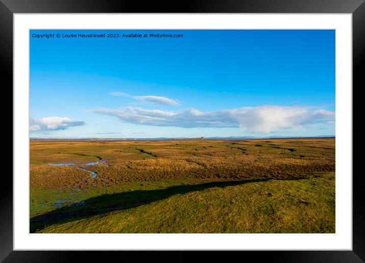 South Walney Nature Reserve, Cumbria Framed Mounted Print by Louise Heusinkveld