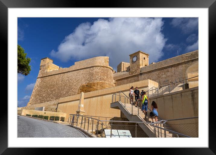 Cittadella In Victoria in Gozo, Malta Framed Mounted Print by Artur Bogacki