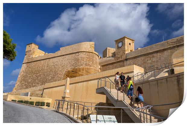 Cittadella In Victoria in Gozo, Malta Print by Artur Bogacki