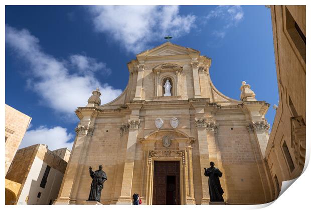 Cathedral of the Assumption in Gozo, Malta Print by Artur Bogacki
