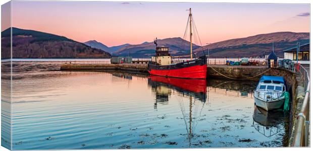 Vital Spark at Inveraray Canvas Print by Valerie Paterson