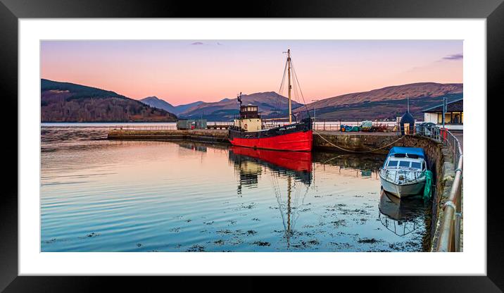 Vital Spark at Inveraray Framed Mounted Print by Valerie Paterson