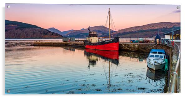 Vital Spark at Inveraray Acrylic by Valerie Paterson
