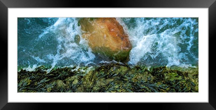 Green turquoise red Framed Mounted Print by Steve Taylor