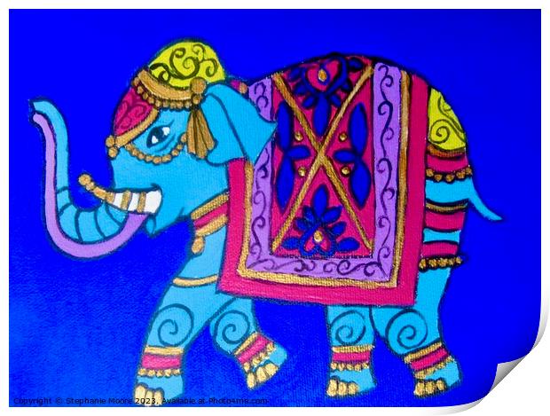Elephant Print by Stephanie Moore