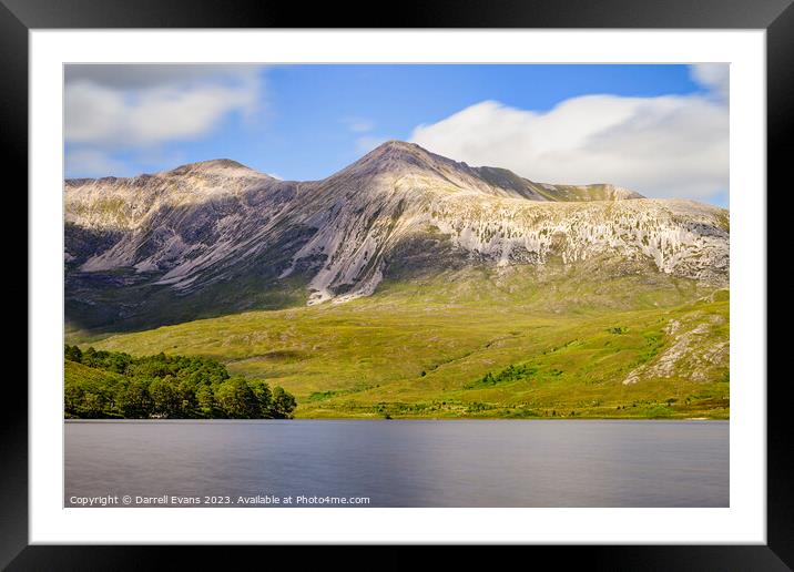 Beinn Eighe and Loch Clair Framed Mounted Print by Darrell Evans