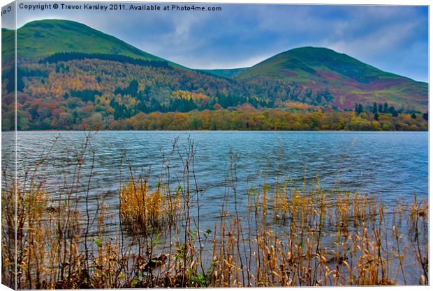 Autumn Colours at Buttermere Canvas Print by Trevor Kersley RIP