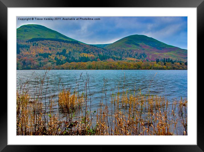Autumn Colours at Buttermere Framed Mounted Print by Trevor Kersley RIP