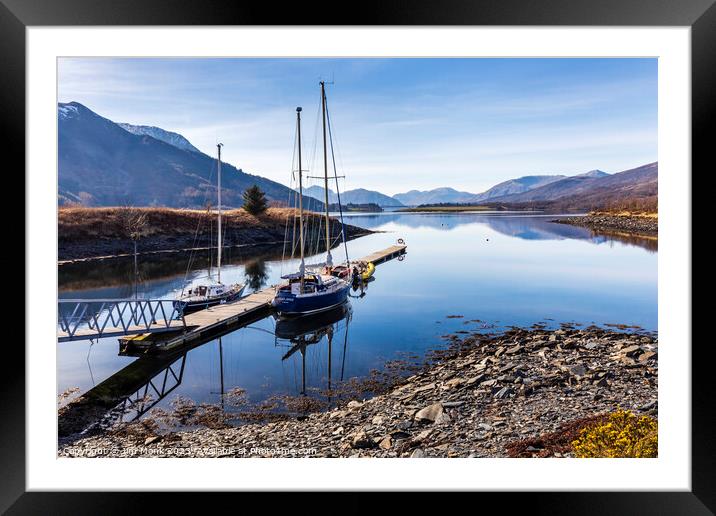 Loch Leven, Ballachulish Framed Mounted Print by Jim Monk