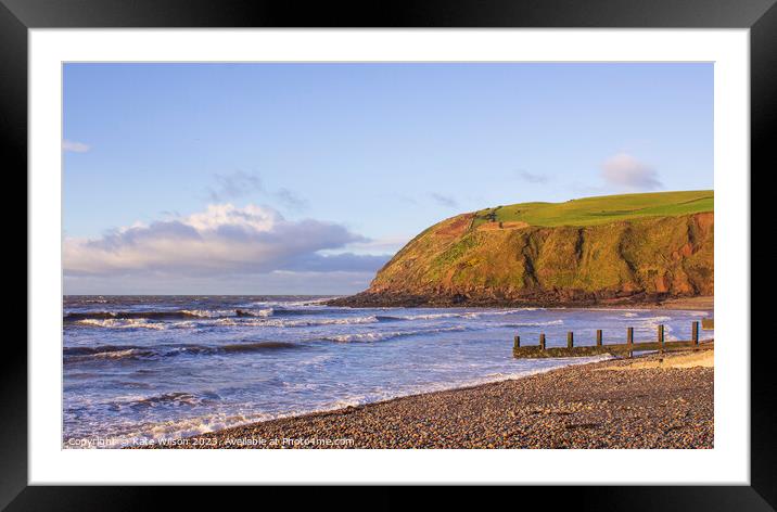 St Bees Beach  Framed Mounted Print by Kate Wilson