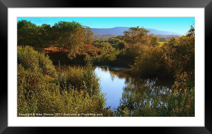 Secret Pond Framed Mounted Print by Mike Streeter