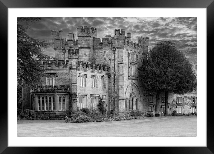 The Hall, Bolton Abbey - Contrasty Mono Framed Mounted Print by Glen Allen