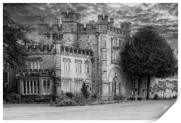 The Hall, Bolton Abbey - Contrasty Mono Print by Glen Allen