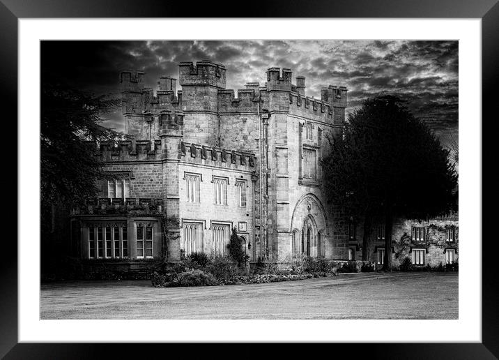 The Hall Bolton Abbey Film Noir Finish Framed Mounted Print by Glen Allen
