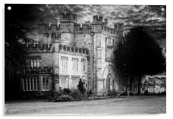 The Hall Bolton Abbey Film Noir Finish Acrylic by Glen Allen