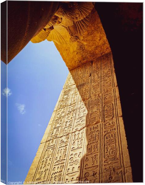Unveiling the Secrets of Philae ISIS Temple Canvas Print by Adelaide Lin