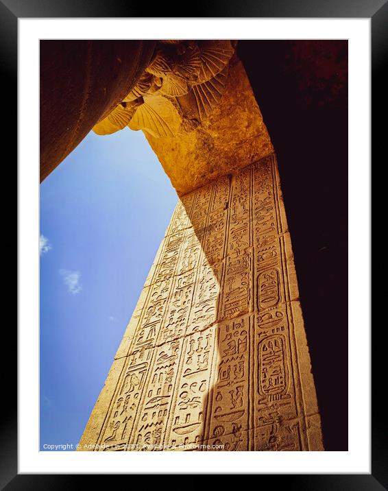 Unveiling the Secrets of Philae ISIS Temple Framed Mounted Print by Adelaide Lin