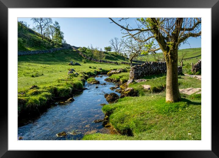 Malham Beck: Picturesque Stream in Yorkshire Framed Mounted Print by Steve Smith