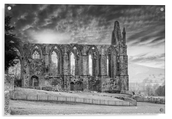 Bolton Abbey Gothic Acrylic by Glen Allen