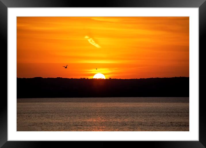 Promise of Northern Ontario Sunset Framed Mounted Print by Irene Penhale