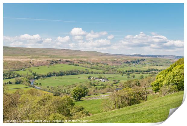 Spring Morning in Upper Teesdale (2) Print by Richard Laidler
