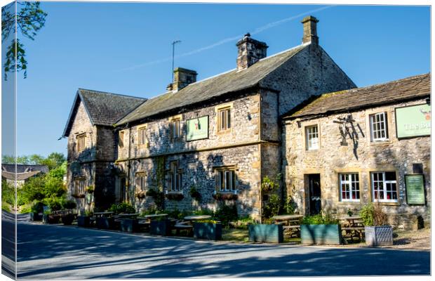 The Buck Inn Malham: Rustic Charm and Cozy Comfort Canvas Print by Steve Smith