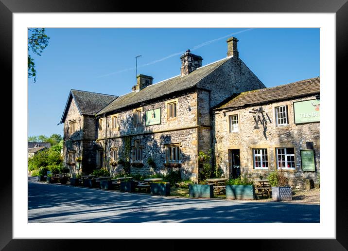 The Buck Inn Malham: Rustic Charm and Cozy Comfort Framed Mounted Print by Steve Smith