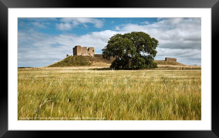 Majestic Duffus Castle Framed Mounted Print by Tom McPherson