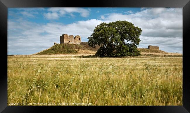 Majestic Duffus Castle Framed Print by Tom McPherson