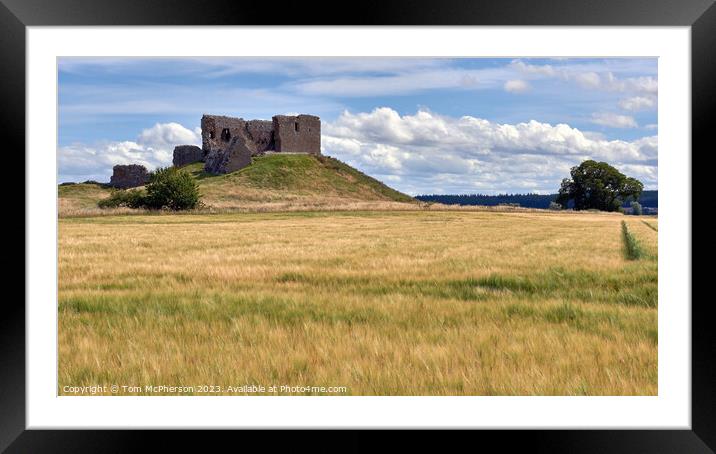 The Enigmatic Duffus Castle Framed Mounted Print by Tom McPherson