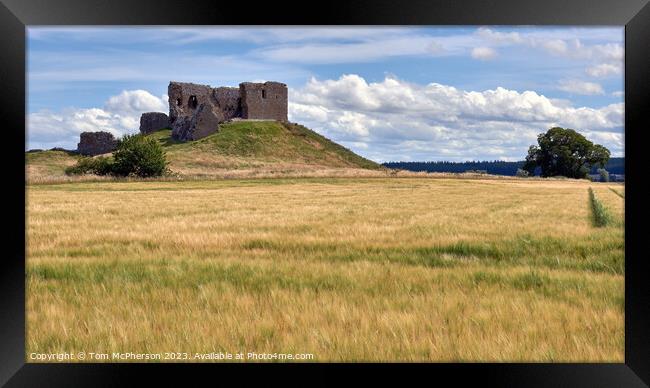 The Enigmatic Duffus Castle Framed Print by Tom McPherson
