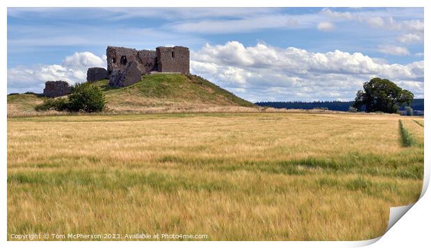 The Enigmatic Duffus Castle Print by Tom McPherson