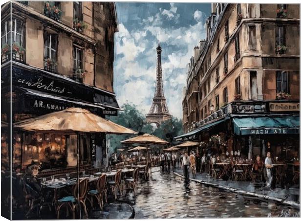 A Wonderful day in Paris Canvas Print by Erik Lattwein