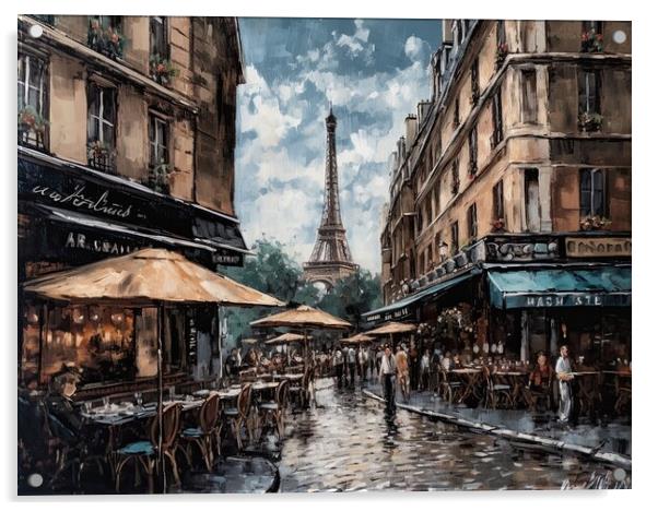 A Wonderful day in Paris Acrylic by Erik Lattwein