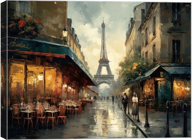 A Wonderful day in Paris Canvas Print by Erik Lattwein