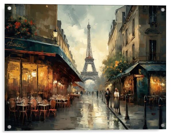 A Wonderful day in Paris Acrylic by Erik Lattwein