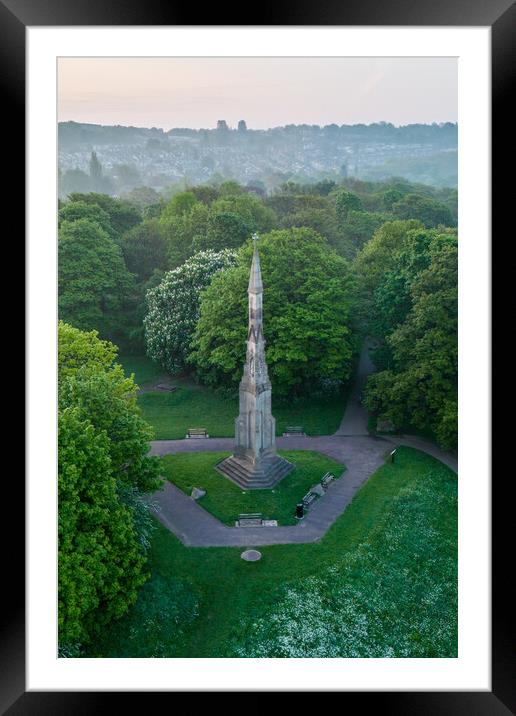 The Cholera Monument Framed Mounted Print by Apollo Aerial Photography