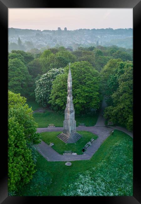 The Cholera Monument Framed Print by Apollo Aerial Photography