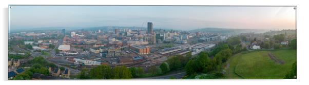 Sheffield The Steel City Acrylic by Apollo Aerial Photography