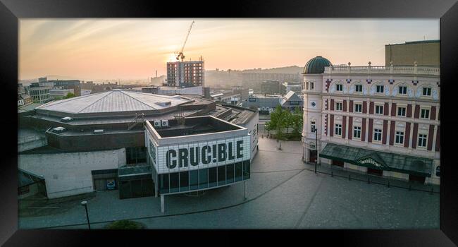 The Crucible and Lyceum Framed Print by Apollo Aerial Photography