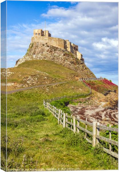 Lindisfarne Castle, Northumberland Canvas Print by Jim Monk