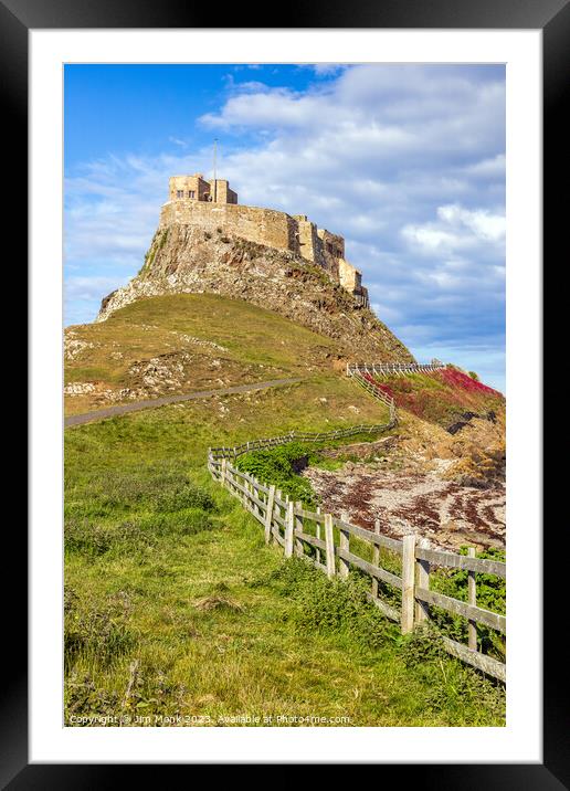 Lindisfarne Castle, Northumberland Framed Mounted Print by Jim Monk